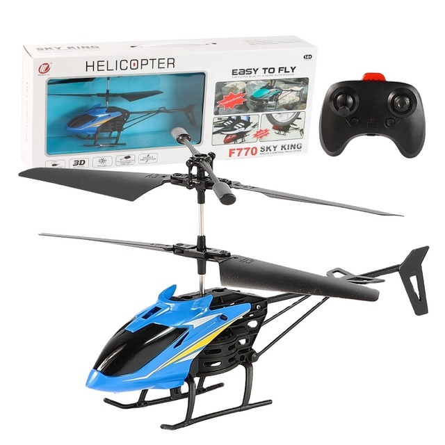 Helicopter Lights USB Rechargeable Fall-resistant 2.5 Pass Flying Machine RC Remote Control Aircraft Toy