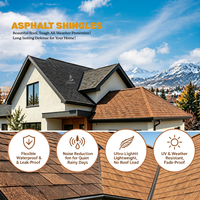 Bardeaux de toiture en asphalte laminé standard, bardeaux architecturaux pour projets de toiture aux États-Unis