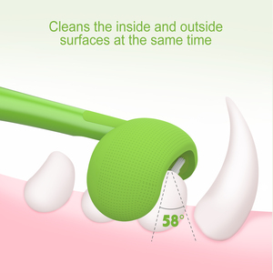 Sikat gigi hewan peliharaan bersih lidah gigi dalam lembut baru untuk anjing dan anak anjing - Product Image 3