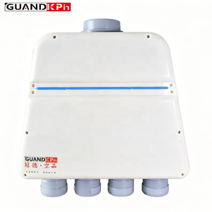 Boîte de distribution d'air en ABS blanc durable et écologique, <span class=keywords><strong>1</strong></span> entrée et 8 sorties, 100x75mm, pour système d'air frais, tuyaux en PE - Product Image 1
