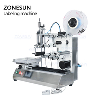Laizonnesun — désinfectant pour les mains, appareil de bureau Semi-automatique, pour huile à lait, verre de parfum, forme ovale, carré et plat, étiqueteurs de bouteilles
