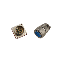 Connecteur circulaire étanche au gaz avec boîtier métallique, 3 broches, IP67 IP68, verrouillage par filetage, prise étanche IP69