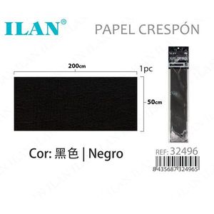 Carta Crespa Ilan 50x200 Cm Nera Per Lavori Artigianali - Product Image 2