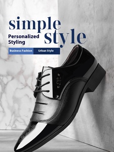 <span class=keywords><strong>Scarpe</strong></span> Eleganti da <span class=keywords><strong>Uomo</strong></span> in Pelle Oxford 38-49, PU Artificiale, Gomma EVA, Nere, Vegane, Formali da Ufficio, Punta Affusolata, Leggere - Product Image 6