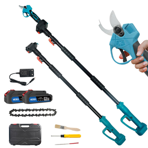 Tijeras de Podar de Ramas con Alcance Extendido SENCOE, Inalámbricas, Plegables, Recubiertas de Plástico, con Batería de Litio, Varilla Telescópica Eléctrica - Product Image 2