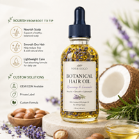 Ekstrak Tumbuhan Alami Organik 100% Murni Menutrisi & Memperbaiki Rambut Minyak Rambut Botani untuk Pertumbuhan Rambut Perbaikan Rambut & Pencegahan Kerontokan