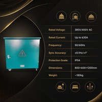 Armoire de contrôle professionnelle pour raccordement au réseau 380V 400V 3P5W Classe 0.5 Isolation 2kV pour alimentation critique de centre de données hospitalier