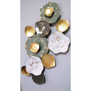 งานศิลปะติดผนังขายดี รูปทรงสี่เหลี่ยมผืนผ้า ลายดอกไม้สีสันสดใส ดีไซน์หรูหรา สำหรับตกแต่งผนัง - Product Image 1