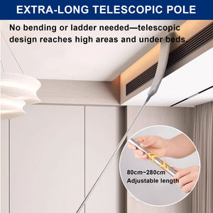 Microvezel Gap <span class=keywords><strong>Brush</strong></span> voor Huishoudelijke Schoonmaak, Telescopische Stofborstel voor Onder Bed en Plafond Reiniging, Verwijderbaa - Product Image 3