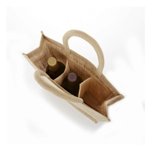 Stronger <strong>Jute</strong> <strong>Tote</strong> <strong>Bag</strong> Gift Packaging Handle Customized Size Logo Reusable <strong>Jute</strong> Wine Packaging <strong>Bag</strong> - Product Image 4