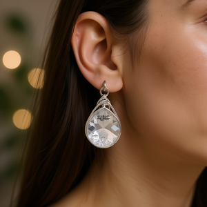 Orecchini a Goccia in Cristallo Gouyuefang, Placcati in Argento, Gioielli da Festa per Donne, Orecchini alla Moda con Incastonatura a Castone in Lega - Product Image 2