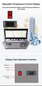 67リットル業務用4-8GNパン曲面ガラス扉チェストフリーザーOEMプロ仕様アイスクリーム冷蔵庫ディスプレイ冷凍庫ショーケース - Product Image 4