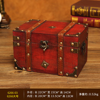 Boîte de rangement coffre au trésor avec serrure en bois Vintage Cigarette bijoux emballage boîte en bois bibelot