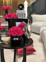 Luxuriöse Blumen-Kuppelvase mit Konservierter Rose für Heimdekoration - Langlebige Dekoration für Weihnachten, Erntedankfest und Chinesisches Neujahr