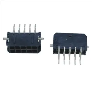 Cabeçalho de ângulo reto de passo de 3,0 mm, dupla fileira, 10 circuitos, cabeçalhos para MOLEX Micro-Fit 3.0 43045 430451009