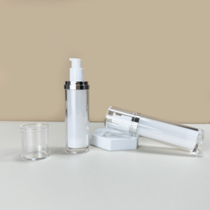 Chai nhựa mỹ phẩm dưỡng da 30ml, không khí, có thể tái sử dụng, vòi bơm lotion hai lớp 30ml - Product Image 6