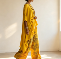 Ensemble deux pièces décontracté pour femme : haut ample à col bateau et manches 3/4 à ourlet irrégulier, imprimé floral, et pantalon large – Idéal pour les vacances et le quotidien