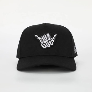 Gorra de Béisbol de Alta Calidad, Personalizada con Bordado, Negra, de 5 Paneles, Impermeable, Formal, Deportiva, de Pana Láser y Poliéster, para Hombre y Mujer - Product Image 2