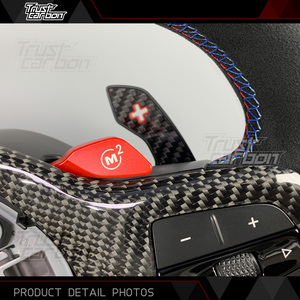 Volante de Fibra de Carbono Personalizado con LED para <span class=keywords><strong>BMW</strong></span> Serie 3 4 5 6 7 8 G20 G2X G3X M3 M4 M5 330i <span class=keywords><strong>330e</strong></span> 340i 440i - Product Image 4
