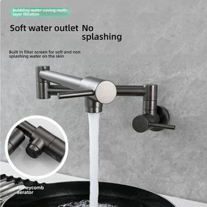 <span class=keywords><strong>Robinet</strong></span> de cuisine moderne mural pliable pour remplir les casseroles, idéal pour les cuisines de villas préfabriquées de luxe - Product Image 3