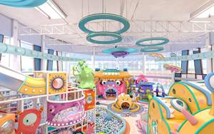 Château d'amusement pour enfants de type labyrinthe intérieur sur le thème du rêve chaud, personnalisé, équipement d'amusement pour enfants multiples, prix d'usine, vente directe - Product Image 3