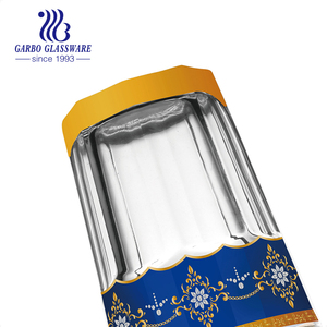 Nouvelle conception d'usine – Lot de 12 verres à thé marocains de luxe de 6 oz avec décalcomanie dorée personnalisée – Meilleures ventes – Ensemble de tasses à thé arabes - Product Image 2