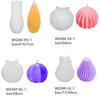 AK Honeycomb Knot Garn Blasen form 3D Silikon form DIY Duft kerzen form Handgemachte Silikons eifen formen Schokoladen kuchen form