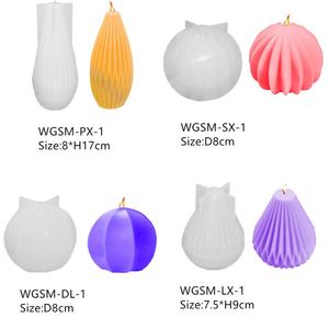 AK nid d'abeille noeud fil bulle forme 3D Silicone moule bricolage bougie parfumée moule à la main Silicone savon moules <span class=keywords><strong>chocolat</strong></span> gâteau moule - Product Image 3