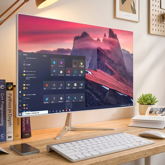 OEM All-in-One Desktop Computer Intel Core I5/I7 21.5'' IPS LCD Display Windows 10 SSD Storage 8GB DDR3 RAM Gaming US Plug