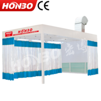 Salles de polissage ventilées, chambres de meulage sans poussière et systèmes de filtration en coton à toit intégral, adaptés aux ateliers de réparation automobile