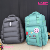 Sac à dos gonflable personnalisé avec logo imprimé, grand modèle de sac d'école gonflable pour affichage en centre commercial et événements commerciaux