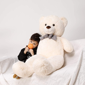 Unisex 4 Feet Giant Teddy Bear Life-Size <strong>Large</strong> <strong>Plush</strong> Stuffed Animal Soft Cotton with PP Cotton Filling for Baby Shower Children - Product Image 2