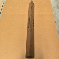 Boîte en carton ondulé personnalisée avec logo, boîte prismatique de forme allongée pour canne à pêche, boîte pour clubs de golf, boîte d'emballage en papier pour plantes en pot, fleurs