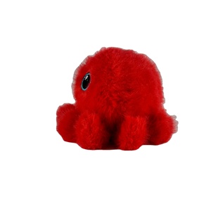 Peluche Polpo <span class=keywords><strong>Rosso</strong></span> Serie Pallina Rimbalzante Antistress Ricamato in Tessuto di Visone - Product Image 3