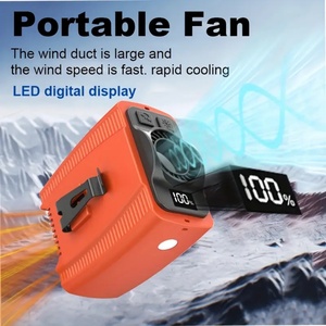 Nouveau ventilateur portable haute vitesse à 5 vitesses, 10000 mAh, à porter à la taille, avec écran LED, batterie rechargeable, pour voiture et maison - Product Image 3