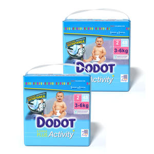 Pañales Desechables <span class=keywords><strong>DODOT</strong></span> Super Grandes de Algodón con Cinta Mágica, Protección Anti-Fugas, Superficie Seca, Absorción de 400-600 ml, Absorbencia 30 - Product Image 4