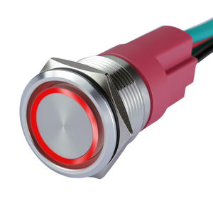 Interrupteur à bouton-poussoir à verrouillage en acier inoxydable/aluminium IP65 10A 1NO1NC pour appareils électroménagers 12V 24V 110V 220V Alimentation CC CA - Product Image 1