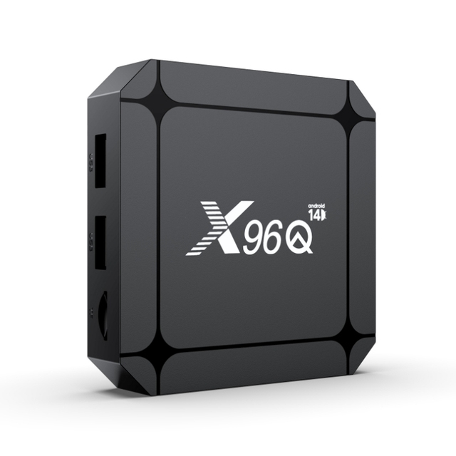 X96Q Android 14 Quad Core TV Box 2G RAM 16G ROM RK3518 Chip 100M Ethernet Dual-Band WiFi 6 USB 3.0 4K Full HD