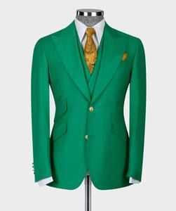 <span class=keywords><strong>Blazer</strong></span> da <span class=keywords><strong>uomo</strong></span> personalizzato alla moda stile inglese tre pezzi Set abito <span class=keywords><strong>verde</strong></span> <span class=keywords><strong>Blazer</strong></span> da festa da <span class=keywords><strong>uomo</strong></span> doppiopetto - Product Image 2