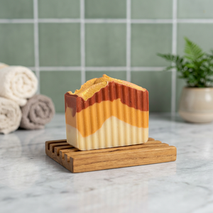 CIDER & CHILL Handmade Solid Bar <b>Soap</b> Whitening Red Apples Cinnamon Amber Scent with Kojic Acid for Bath All Skin Types - Product Image 3