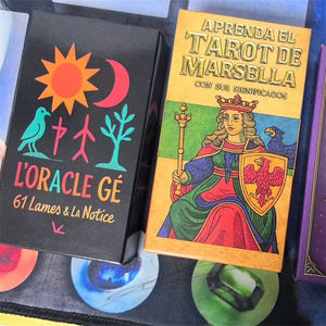 Fransız Kehanet Tarot Oyunu Oracle Kartları Eko-İyilik Açılımı Marsilya Destesi Kağıt Tarot Kartları Rehber Kitapçıklı Hediyelik - Product Image 2