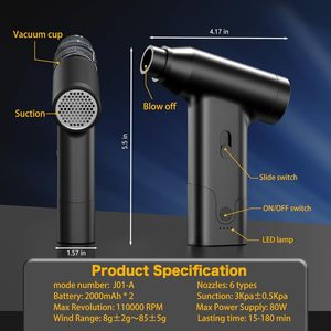 พัดลมพกพาขนาดเล็กแบบชาร์จไฟได้ <span class=keywords><strong>ค</strong></span>วามเร็วสูง พัดลมมือถือแบบพกพา <span class=keywords><strong>ค</strong></span>วามเร็วเทอร์โบ สำหรับใช้ในรถยนต์ กลางแจ้ง และในบ้าน - Product Image 2