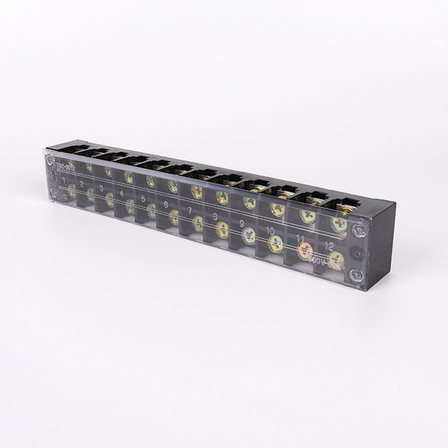 China Factory High Current TBC Terminal Block Fixed Terminal Block 12 Position 60A Capacity Power Screw Wire Connector