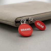 Tirette de fermeture éclair en PVC durable et imperméable, curseur de fermeture éclair en caoutchouc avec logo personnalisé, tirette de fermeture éclair 3D personnalisée pour vestes et équipements tactiques