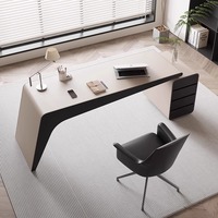 Bureau de président simple moderne pour le bureau d'ordinateur en laque de cuisson de qualité supérieure de luxe de Boss Light avec un design d'étude simple