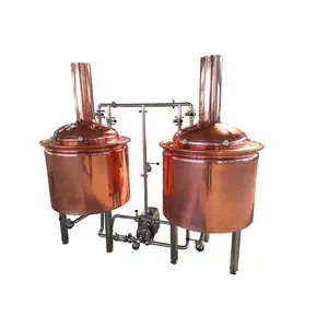Fonte de fabricação 1000l, cobre vermelho, cerveja, tanque 10hl, máscara de cobre, 10bbl, cobre, chaleira