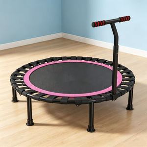<span class=keywords><strong>Mini</strong></span> Trampolín Plegable con Barra Ajustable, Banda Elástica Silenciosa, Rebounder para Ejercicio en Interiores, Pérdida <span class=keywords><strong>de</strong></span> Peso - Product Image 3