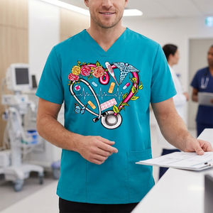 Tenues d'infirmières chirurgicales pour femmes, uniformes d'hôpital respirants, tricotés, sans couture, fusionnés, sur mesure - Product Image 5