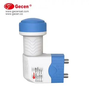 Gecen Hd طبق هدية مربع كو الفرقة Lnb لمضاعفة كون الفرقة مختبر اختيار 950-2150mhz ABS البلاستيك CE/بنفايات/ISO GKF-2152 10.7-12.75ghz