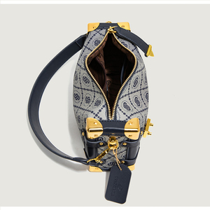 Bolso de Mano Casual Geométrico de Color Moderno y Lujoso para Mujer, con Cierre de Botón, Portátil, Suave y Distintivo, de Forma Cuadrada - Product Image 3